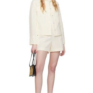 Vince ottoman pleated off white shorts.  Size 6